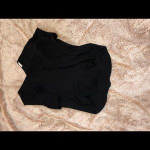 short sleeve black top